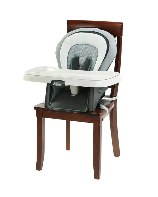 Graco DuoDiner DLX Baby High Chair-Seat 2 Kids at Once-Convertible To Booster Seat-4M to 6Y (Upto 25Kg)-Grey