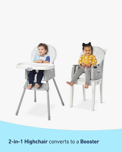 Graco Simple Switch Baby High Chair-3 Recline Levels-One Hand Removable Tray-6M to 3Y (Upto 15Kg)-Reign