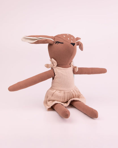 Baby Forest Cuddly Buddies Baby Deer Soft Toy-Perfect For Snuggles-Helps in Sensory Development-Plush Cuddly Toy-For 24M+