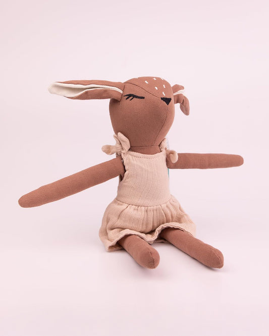 Baby Forest Cuddly Buddies Baby Deer Soft Toy-Perfect For Snuggles-Helps in Sensory Development-Plush Cuddly Toy-For 24M+