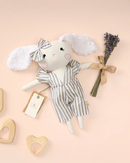 Baby Forest Cuddly Buddies Bunny Girl Soft Toy-Perfect For Snuggles-Helps in Sensory Development-Plush Cuddly Toy-For 24M+