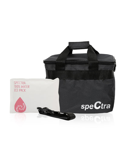 Spectra Tote Bag-Specifically Designed to Accommodate Spectra Breast Pump, Accessories & Breast Milk Containers-Includes Gel Ice Pack-Black