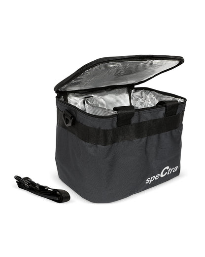 Spectra Tote Bag-Specifically Designed to Accommodate Spectra Breast Pump, Accessories & Breast Milk Containers-Includes Gel Ice Pack-Black