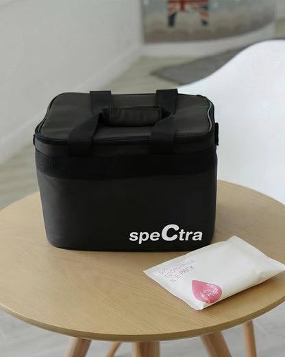 Spectra Tote Bag-Specifically Designed to Accommodate Spectra Breast Pump, Accessories & Breast Milk Containers-Includes Gel Ice Pack-Black