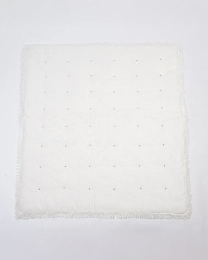 LittleBird Baby Bedding Set with Cot Bumper-Cotton White-Hand Embroidered-100% Cotton-For Infants