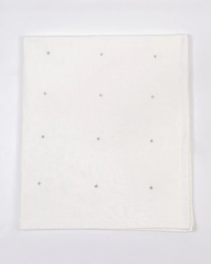 LittleBird Baby Bedding Set with Cot Bumper-Cotton White-Hand Embroidered-100% Cotton-For Infants