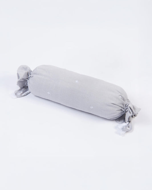 LittleBird Baby Bedding Set with Cot Bumper-Hush Grey-Hand Embroidered-100% Cotton-For Infants