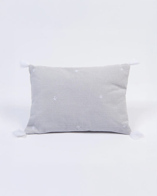LittleBird Baby Bedding Set with Cot Bumper-Hush Grey-Hand Embroidered-100% Cotton-For Infants