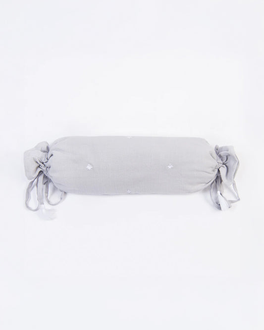 LittleBird Baby Bedding Set with Cot Bumper-Hush Grey-Hand Embroidered-100% Cotton-For Infants