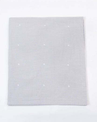 LittleBird Baby Bedding Set with Cot Bumper-Hush Grey-Hand Embroidered-100% Cotton-For Infants