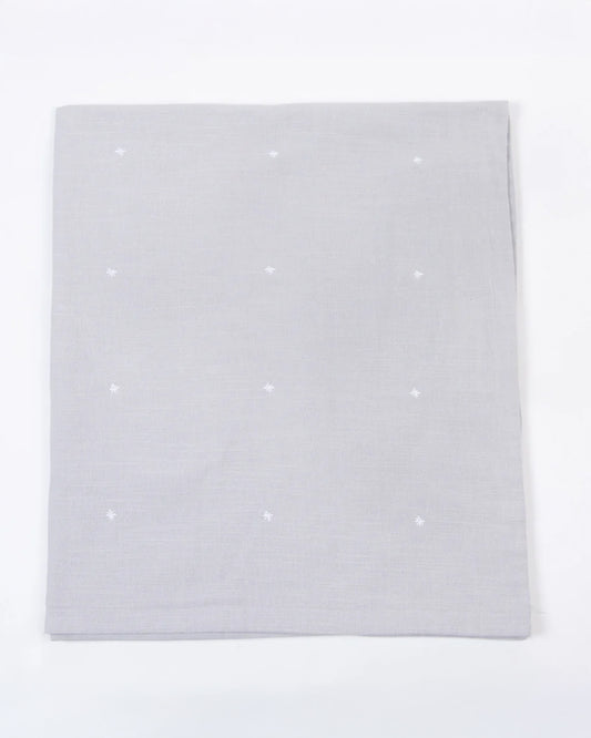LittleBird Baby Bedding Set with Cot Bumper-Hush Grey-Hand Embroidered-100% Cotton-For Infants