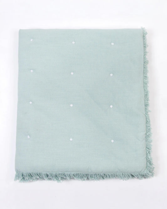 LittleBird Baby Bedding Set with Cot Bumper-Bluebell-Hand Embroidered-100% Cotton-For Infants