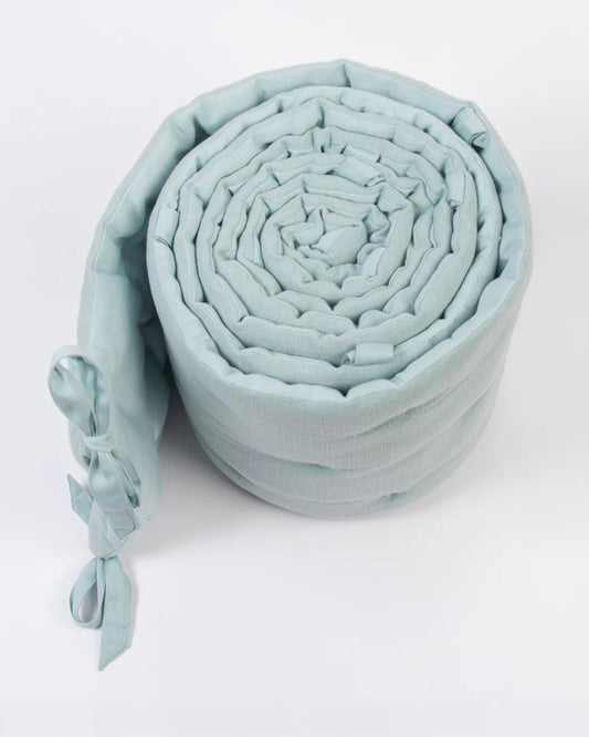 LittleBird Baby Bedding Set with Cot Bumper-Bluebell-Hand Embroidered-100% Cotton-For Infants