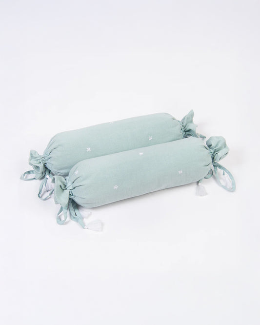 LittleBird Baby Bedding Set with Cot Bumper-Bluebell-Hand Embroidered-100% Cotton-For Infants