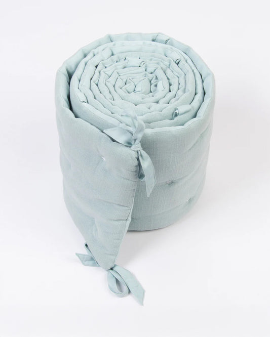 LittleBird Baby Bedding Set with Cot Bumper-Bluebell-Hand Embroidered-100% Cotton-For Infants