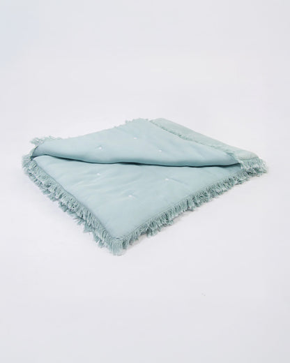 LittleBird Baby Bedding Set with Cot Bumper-Bluebell-Hand Embroidered-100% Cotton-For Infants