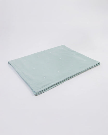 LittleBird Baby Bedding Set with Cot Bumper-Bluebell-Hand Embroidered-100% Cotton-For Infants