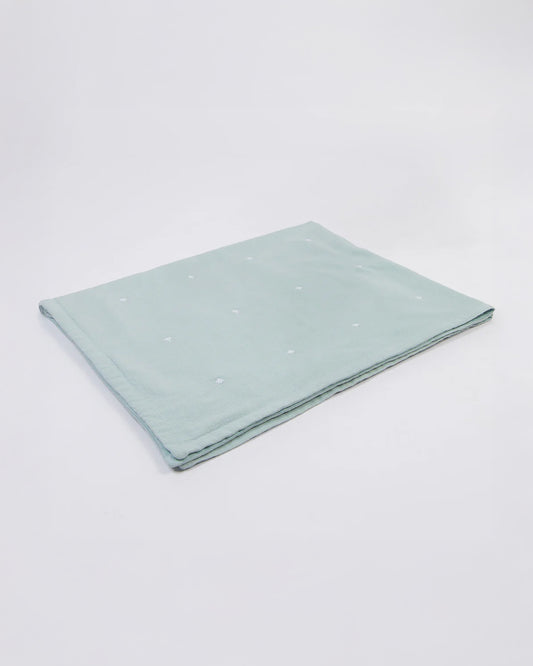 LittleBird Baby Bedding Set with Cot Bumper-Bluebell-Hand Embroidered-100% Cotton-For Infants