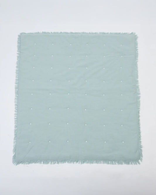 LittleBird Baby Bedding Set with Cot Bumper-Bluebell-Hand Embroidered-100% Cotton-For Infants