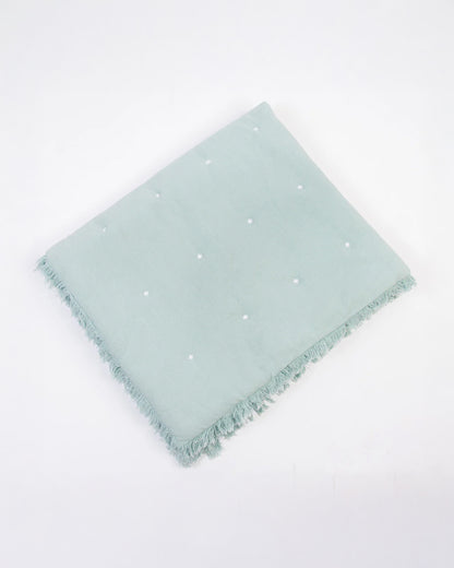 LittleBird Baby Bedding Set with Cot Bumper-Bluebell-Hand Embroidered-100% Cotton-For Infants