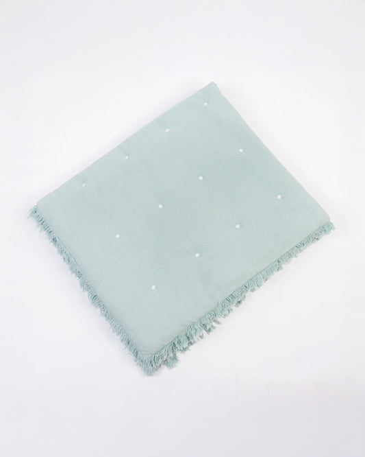 LittleBird Baby Bedding Set with Cot Bumper-Bluebell-Hand Embroidered-100% Cotton-For Infants