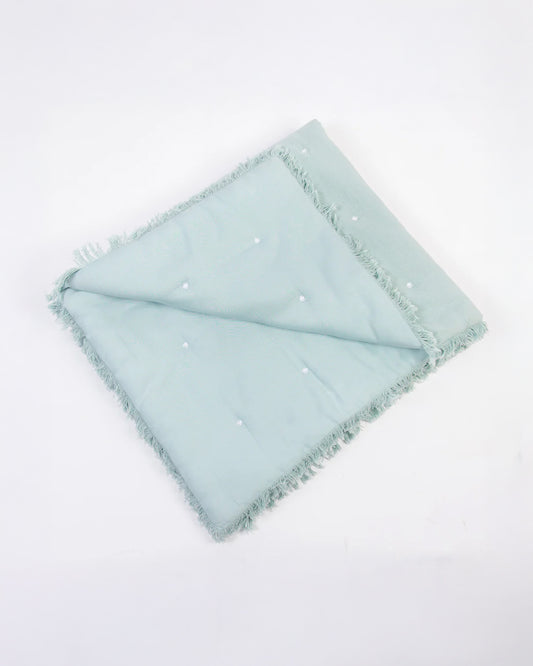 LittleBird Baby Bedding Set with Cot Bumper-Bluebell-Hand Embroidered-100% Cotton-For Infants