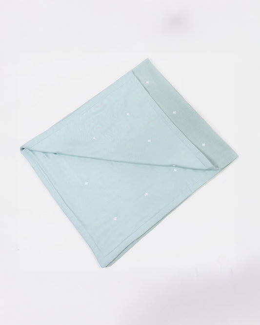 LittleBird Baby Bedding Set with Cot Bumper-Bluebell-Hand Embroidered-100% Cotton-For Infants