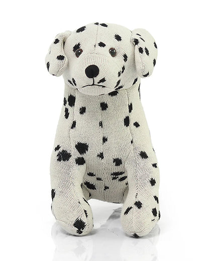 Pluchi Goofy Dog Cotton Knitted Soft Toy-Super Soft & Washable-Plush Cuddly Toy For Newborn