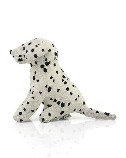 Pluchi Goofy Dog Cotton Knitted Soft Toy-Super Soft & Washable-Plush Cuddly Toy For Newborn