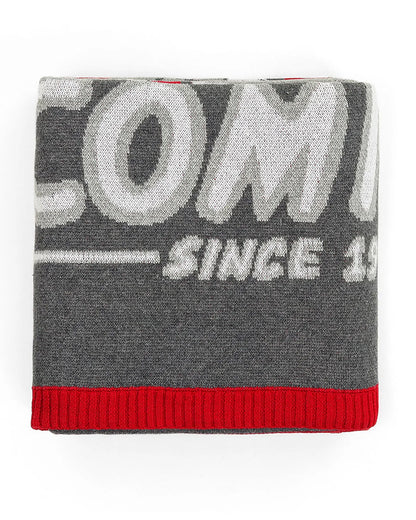 Pluchi Marvel Comics Knitted Baby Blanket-100% Cotton-All Seasons AC Blanket-Grey & Red-For Toddlers