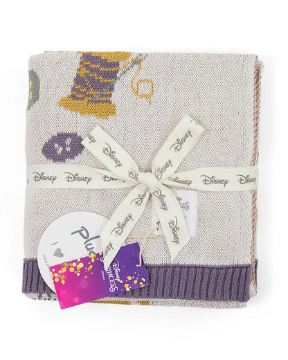 Pluchi Disney Princess Frozen Knitted Baby Blanket-100% Cotton-All Seasons AC Blanket-Multicolor-For Toddlers
