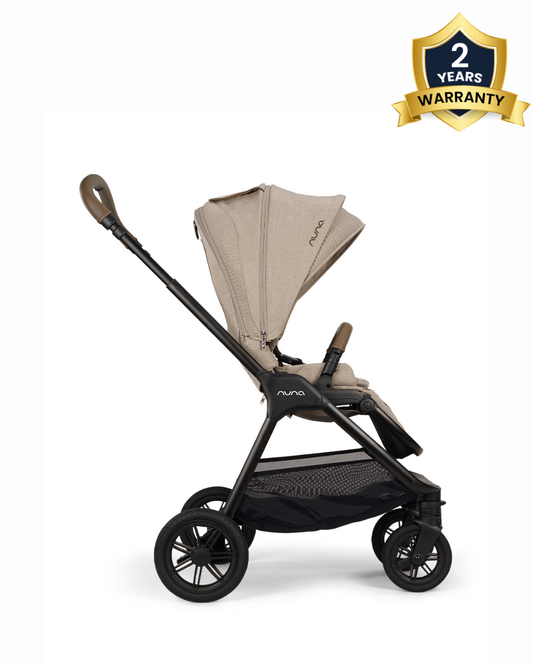 Nuna TRIV Next Stroller-Includes Travel Bag, Rain Cover & Post Adaptors-Reversible Seat-One Hand Fold-Pram for 0 to 4Y (Upto 22Kg)-Cosmopolitan