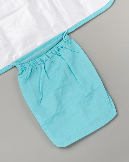 BeeLittle Diaper Changing Mat-With Built-in Pocket-Organic Cotton-Twinkle Twinkle