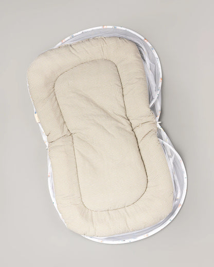 BeeLittle Baby Gadda Set-With Mosquito Net-Organic Cotton-Multicolor-Dump Truck-For Infants