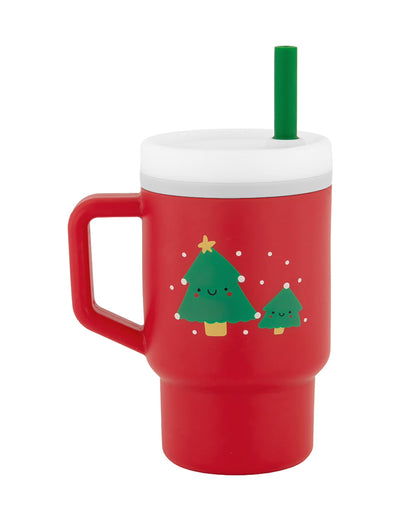 Infantino My 1st Tumbler-100% Premium Silicone-Easy to Grip Handle-Christmas Tree-6M+