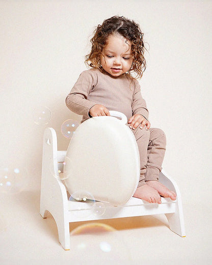 My Carry Potty Natural Portable Potty Chair-With Water Tight Seal-Extra Tall Splash Guard & Non Slip Feet-15M+
