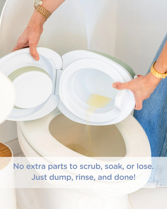 My Carry Potty Natural Portable Potty Chair-With Water Tight Seal-Extra Tall Splash Guard & Non Slip Feet-15M+