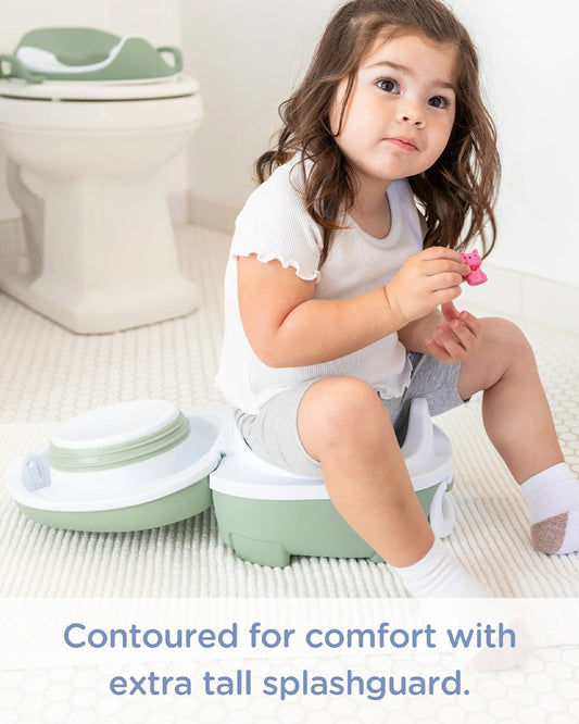 My Carry Potty Natural Portable Potty Chair-With Water Tight Seal-Extra Tall Splash Guard & Non Slip Feet-15M+