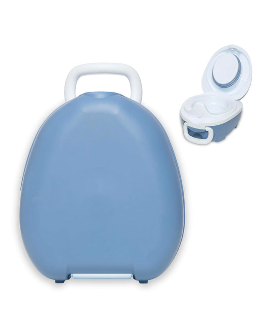 My Carry Potty Ocean Portable Potty Chair-With Water Tight Seal-Extra Tall Splash Guard & Non Slip Feet-15M+