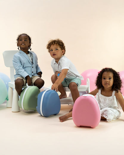 My Carry Potty Ocean Portable Potty Chair-With Water Tight Seal-Extra Tall Splash Guard & Non Slip Feet-15M+