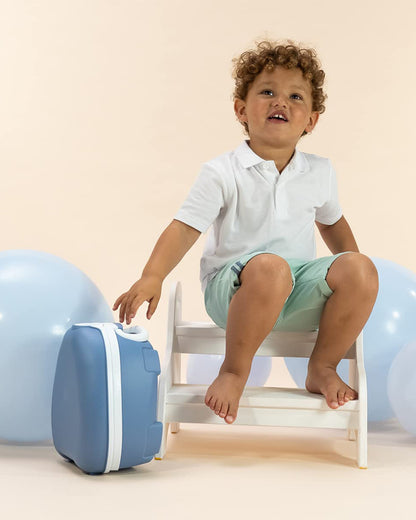 My Carry Potty Ocean Portable Potty Chair-With Water Tight Seal-Extra Tall Splash Guard & Non Slip Feet-15M+