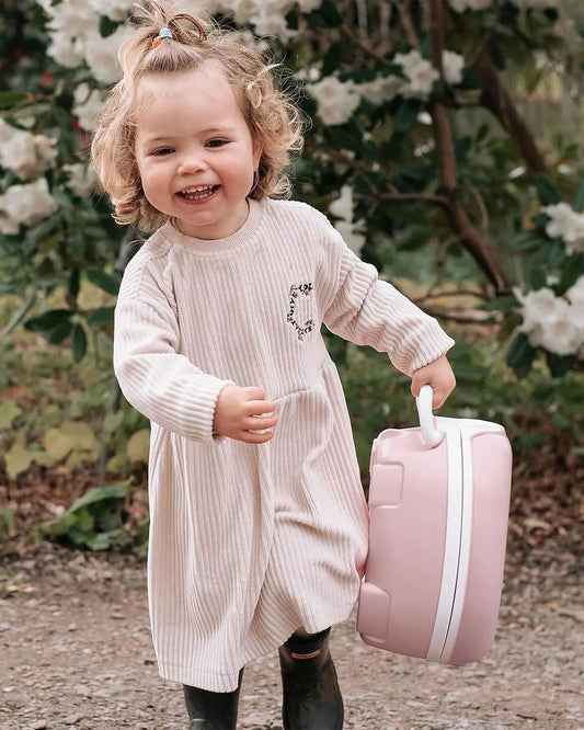 My Carry Potty Blush Pink Portable Potty Chair-With Water Tight Seal-Extra Tall Splash Guard & Non Slip Feet-15M+
