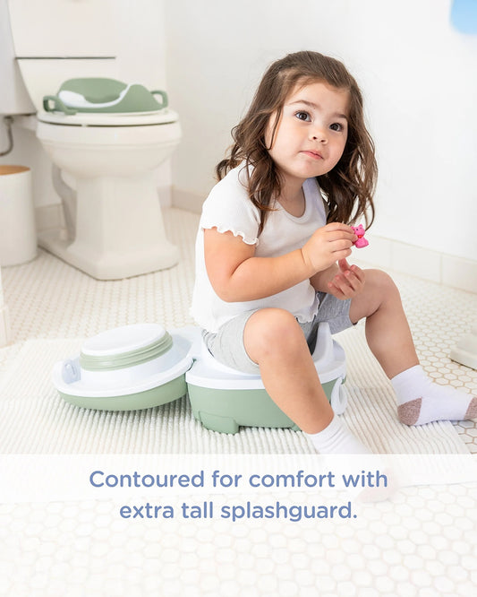 My Carry Potty Blush Pink Portable Potty Chair-With Water Tight Seal-Extra Tall Splash Guard & Non Slip Feet-15M+