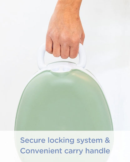 My Carry Potty Blush Pink Portable Potty Chair-With Water Tight Seal-Extra Tall Splash Guard & Non Slip Feet-15M+