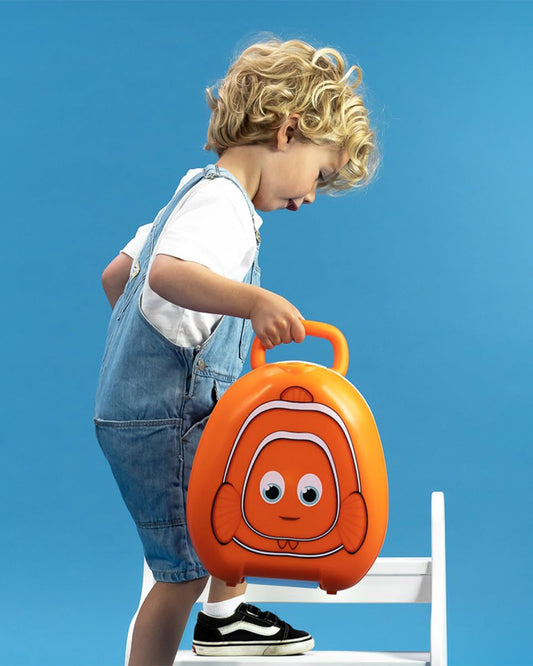 My Carry Potty Clownfish Portable Potty Chair-With Water Tight Seal-Extra Tall Splash Guard & Non Slip Feet-15M+