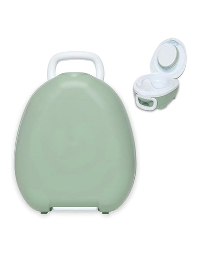 My Carry Potty Sage Portable Potty Chair-With Water Tight Seal-Extra Tall Splash Guard & Non Slip Feet-15M+