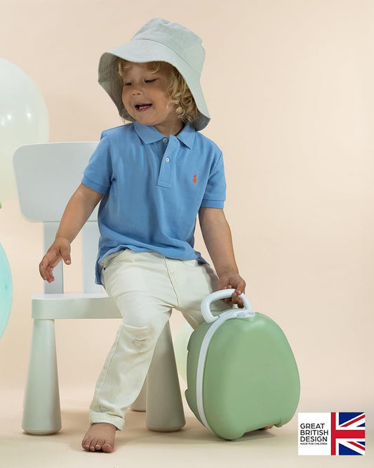 My Carry Potty Sage Portable Potty Chair-With Water Tight Seal-Extra Tall Splash Guard & Non Slip Feet-15M+