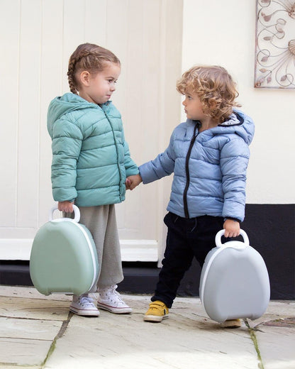 My Carry Potty Sage Portable Potty Chair-With Water Tight Seal-Extra Tall Splash Guard & Non Slip Feet-15M+