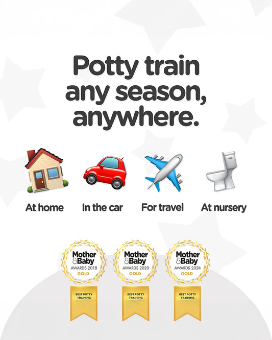 My Carry Potty Pink Dragon Portable Potty Chair-With Water Tight Seal-Extra Tall Splash Guard & Non Slip Feet-15M+