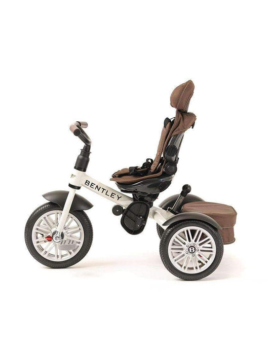 Bentley 6-in-1 Baby Stroller-Bentley Continental GT Speed Replica Wheel-Rotating Seat-With Bentley Bag-6M to 5Y-White Satin